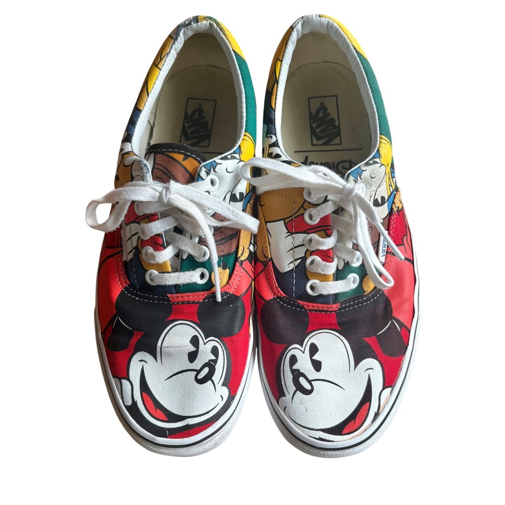 DISNEY‎ VANS Era Mickey Mouse and Friends Sneakers SZ Mens 9.5 Womens 11
